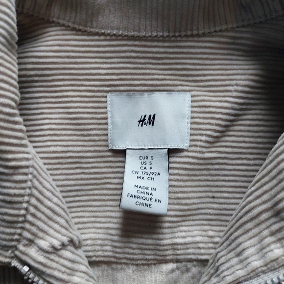 Beige Corduroy Unisex Jacket - Picture 3 of 4